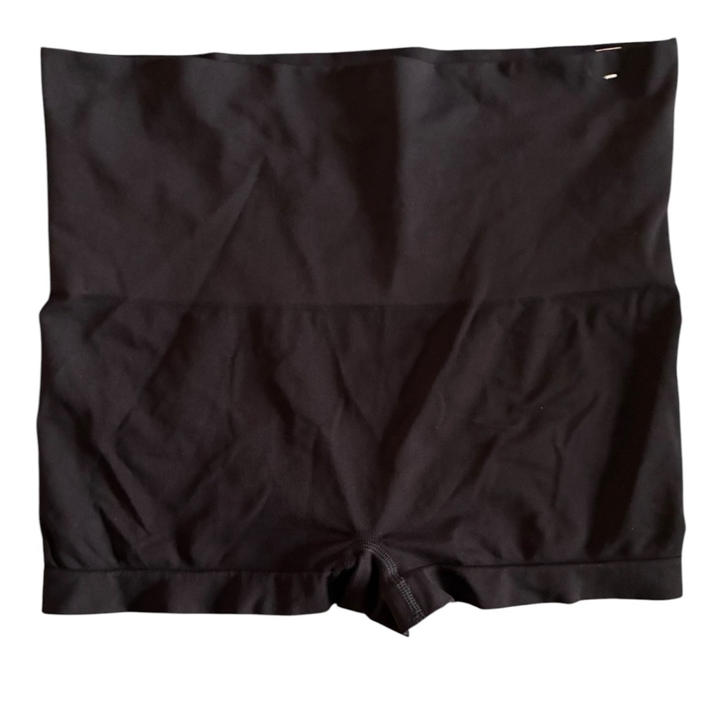 Spanx Higher Power Short 1X Black High Waisted Shapewear Tummy Control